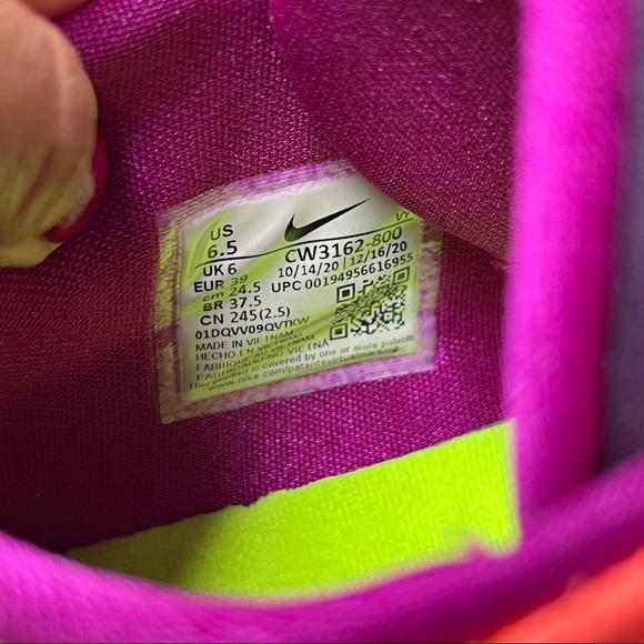 Nike Zoom Freak 2 Basketball Shoes Orange/Purple Sneakers Size 6.5 - Picture 11 of 12